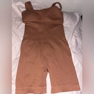 Chic Brown Sleeveless Romper